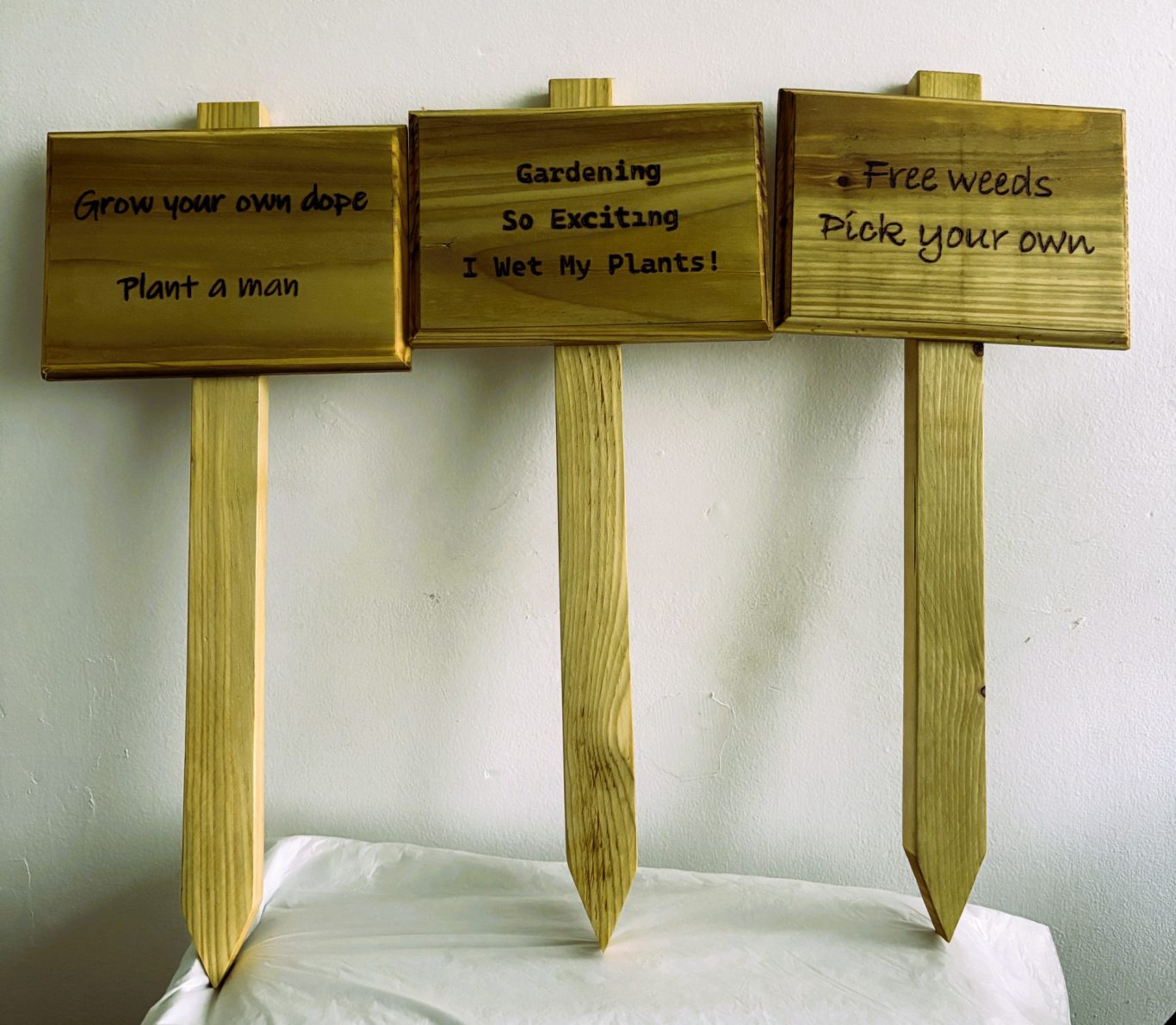 Wooden Signs - £5 each